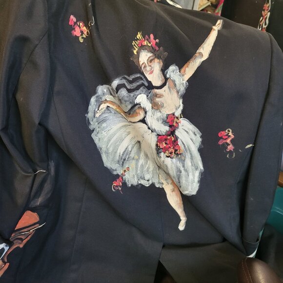 Hand Painted Pure Art Tuxedo Jacket Unisex - Picture 2 of 9